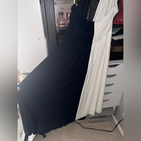 HALSTON Sondra Colorblock Jersey Halter Dress - Picture 9 of 14